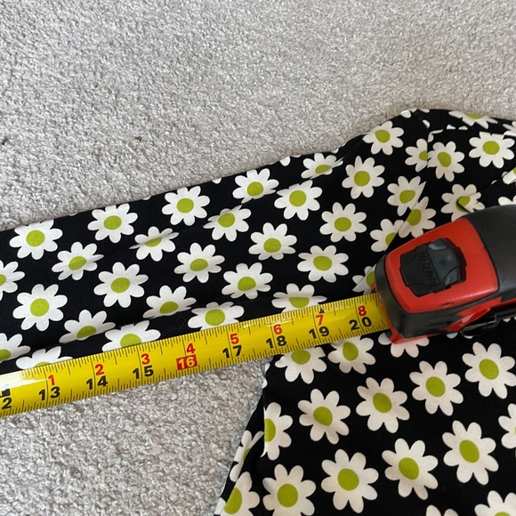 GLAMOROUS SIXTIES FLOWER JERSEY LONG SLEEVE BODYCON DRESS WITH COLLAR NWT 6 - Picture 14 of 14